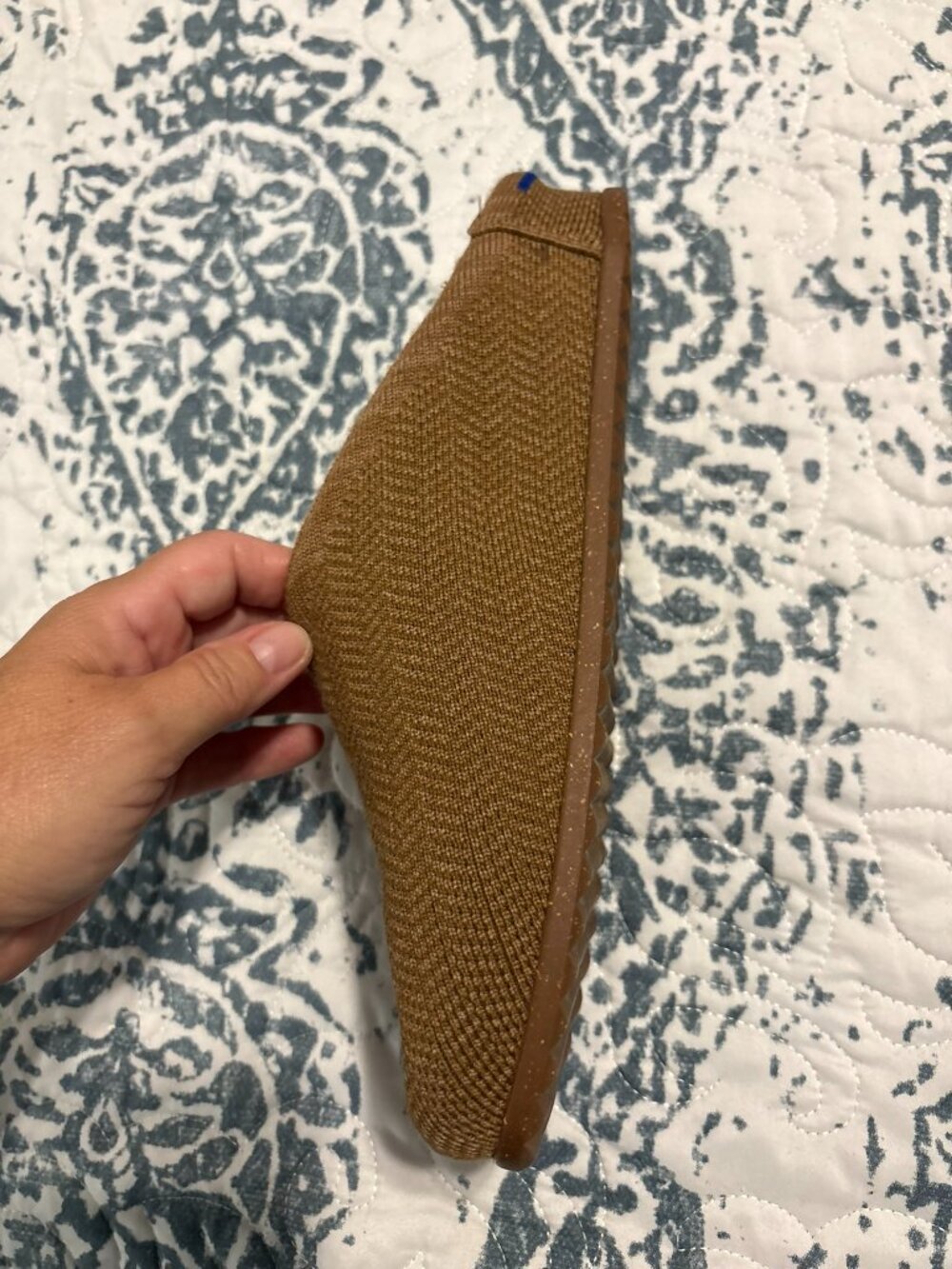 Rothy's Caramel Brown Knit Slip-On Mules - Picture 2 of 4